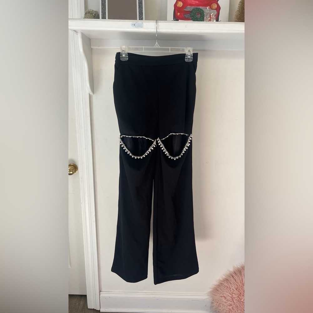 Final Price  NWT Bedazzled Black Pants